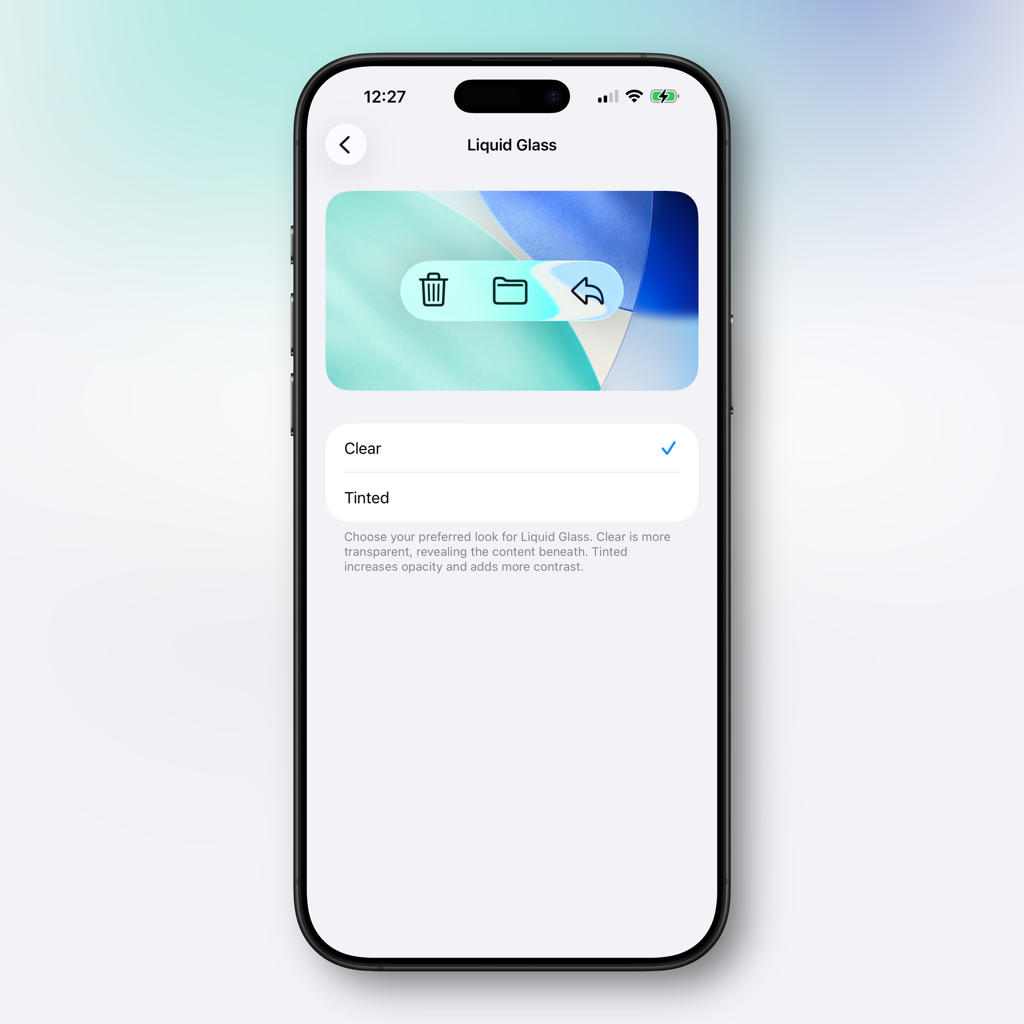 Apple Gives Users Control Over Liquid Glass Transparency in iOS 26.1 Beta 4