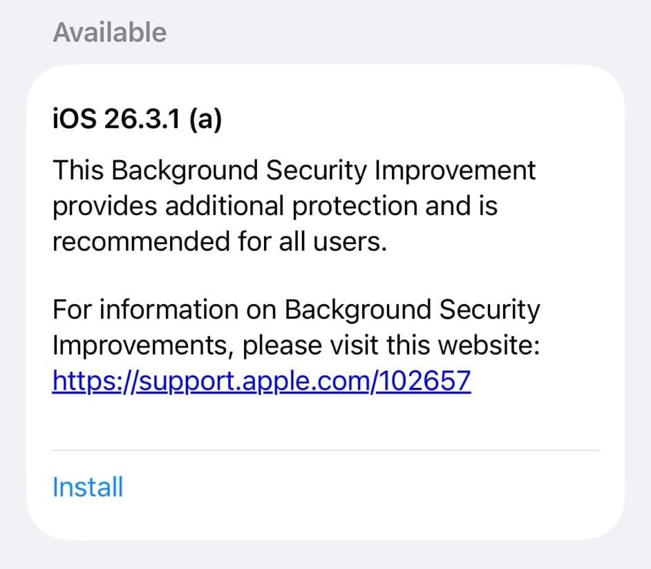 Apple's Background Security Improvement System Just Had Its Public Debut — and the Patch It Fixed Matters