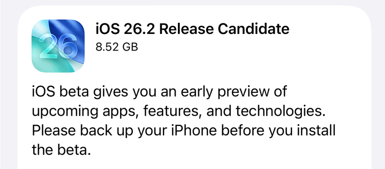 Apple Releases 26.2 Release Candidates: The Final Holiday Update Before Public Launch