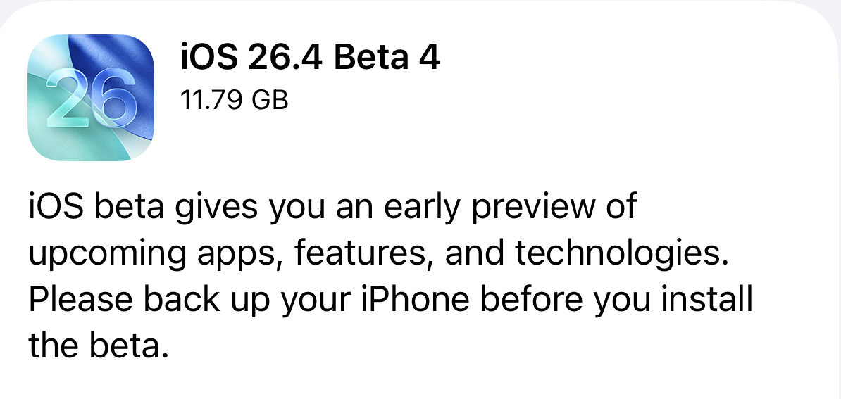 Apple Releases 26.4 Beta 4 with New Emoji and a MacBook Neo Wallpaper