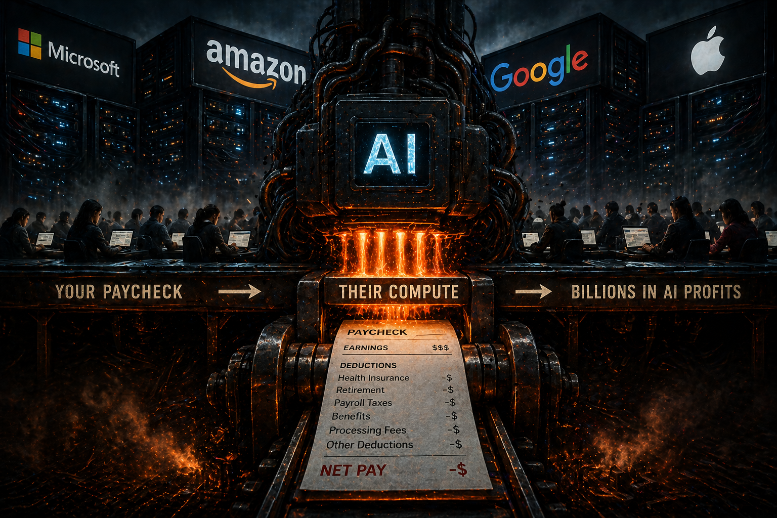 Big Tech Is Converting Payroll Into Compute. The Workers Are Paying for It.