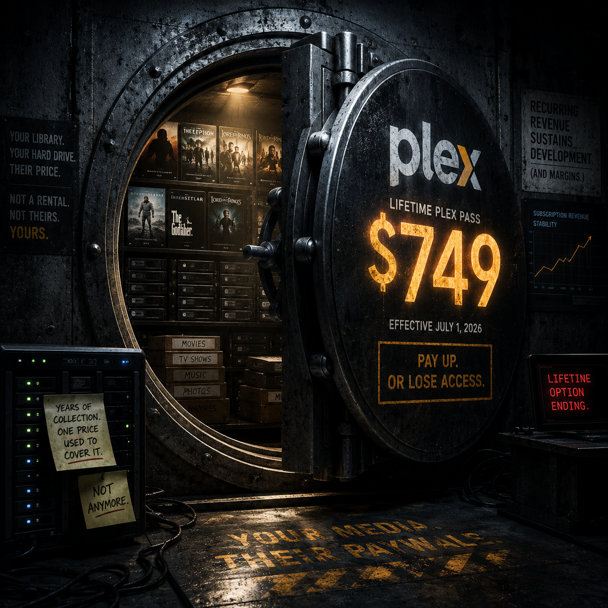 Plex's $750 Lifetime Pass Isn't a Price Increase. It's a Retirement Notice.