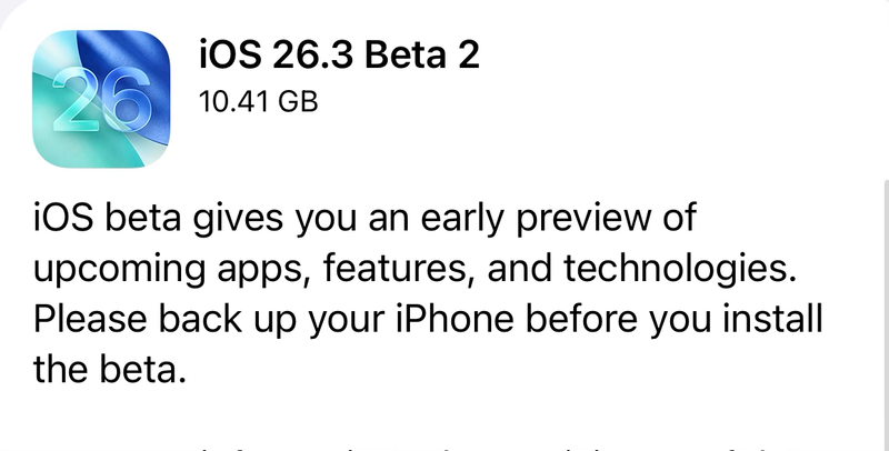 Apple Ships 26.3 Beta 2 Across All Platforms: Maintenance Update Following Holiday Break