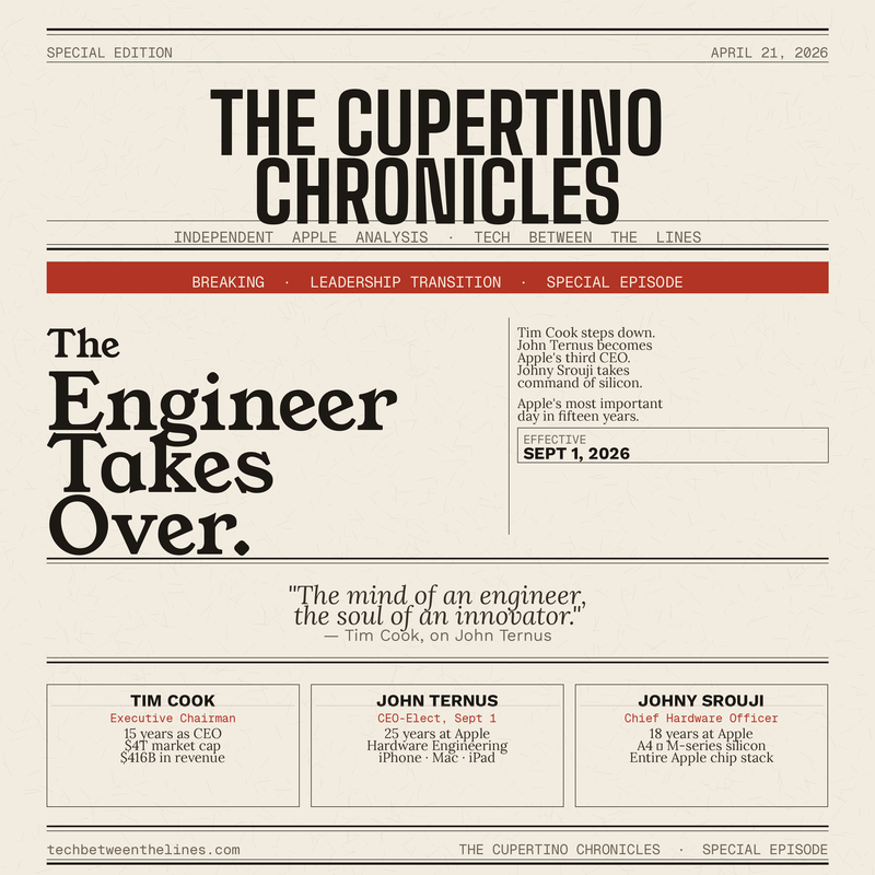 Apple’s Engineer Era: Ternus, Srouji, and the End of Cook