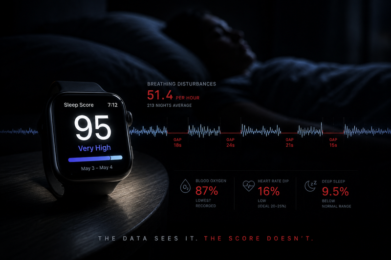 Your Apple Watch Knows You Have Sleep Apnea. It Just Won't Let That Affect Your Score.